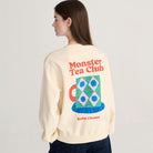 Monster Mug Sweatshirt in Off White by Bobo Choses Womenswear