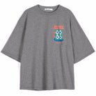 Monster Mug T Shirt in Heather Grey by Bobo Choses Womenswear