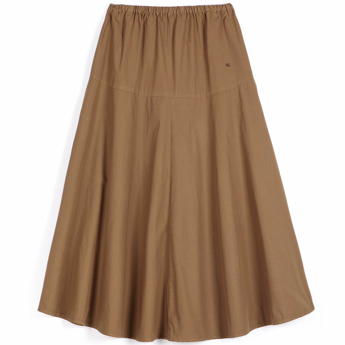 Paper Touch Evasé Skirt in Khaki by Bobo Choses Womenswear