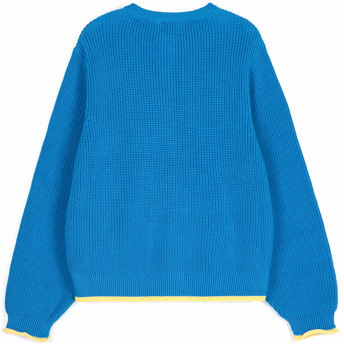 Pearl Knitted Cotton Cardigan in Blue by Bobo Choses Womenswear