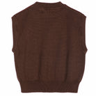 Plant Seal Vest in Dark Brown by Bobo Choses Womenswear