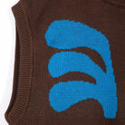 Plant Seal Vest in Dark Brown by Bobo Choses Womenswear