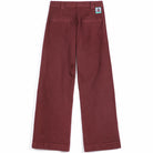 Pleated Twill Wide Leg Pants in Dark Brown by Bobo Choses Womenswear