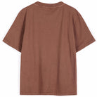 Red Vibrant Flower T Shirt in Dark Brown by Bobo Choses Womenswear