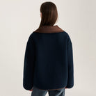 Reversible Sherpa Jacket in Dark Brown by Bobo Choses Womenswear