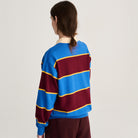 Striped Polo Jumper in Blue by Bobo Choses Womenswear