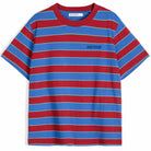 Striped Cropped T Shirt in Blue by Bobo Choses Womenswear