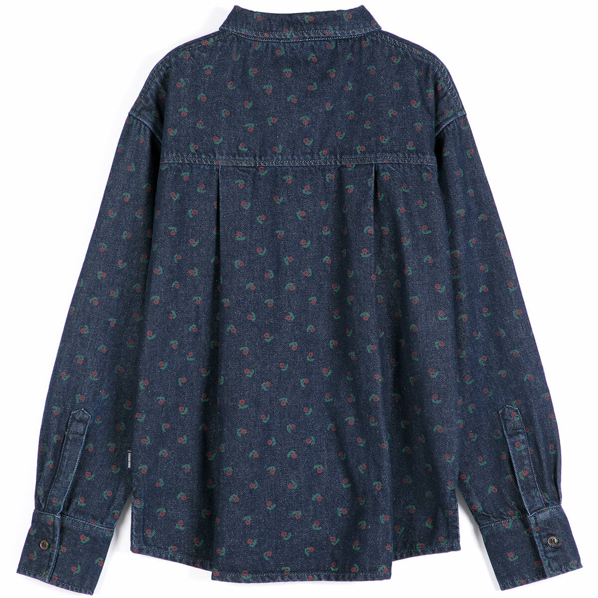 Swamp Whirl Denim Shirt in Navy Blue by Bobo Choses Womenswear