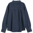 Swamp Whirl Denim Shirt in Navy Blue by Bobo Choses Womenswear