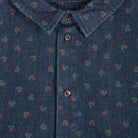 Swamp Whirl Denim Shirt in Navy Blue by Bobo Choses Womenswear
