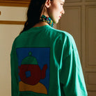 Tea Time Oversize T-Shirt by Bobo Choses Womenswear