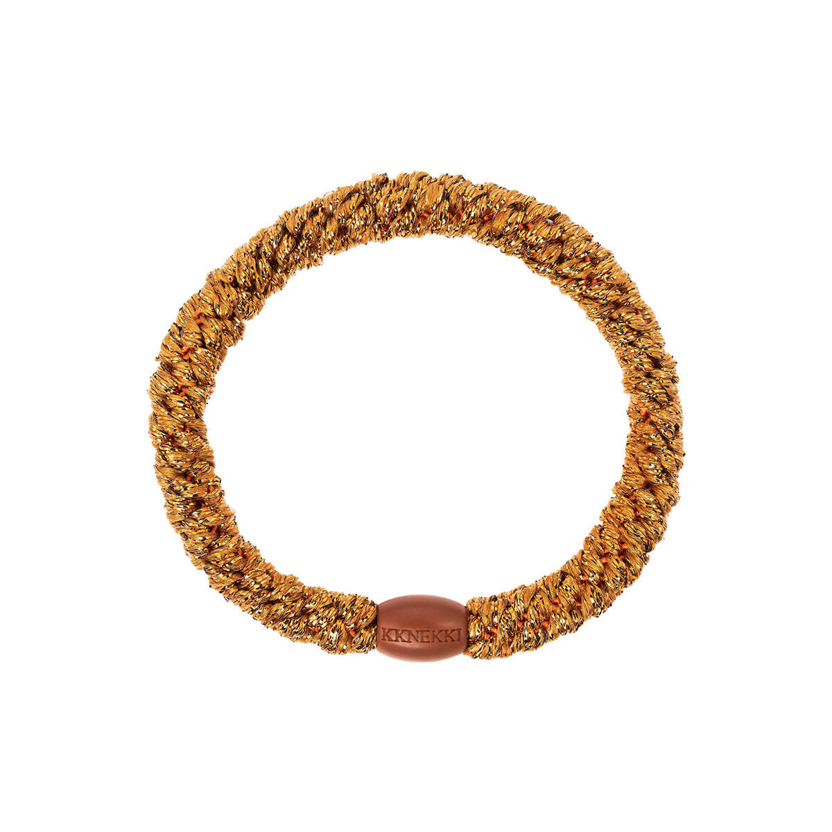 Kknekki Snag Free Hair Band in Burned Terracotta Glitter by Bon Dep