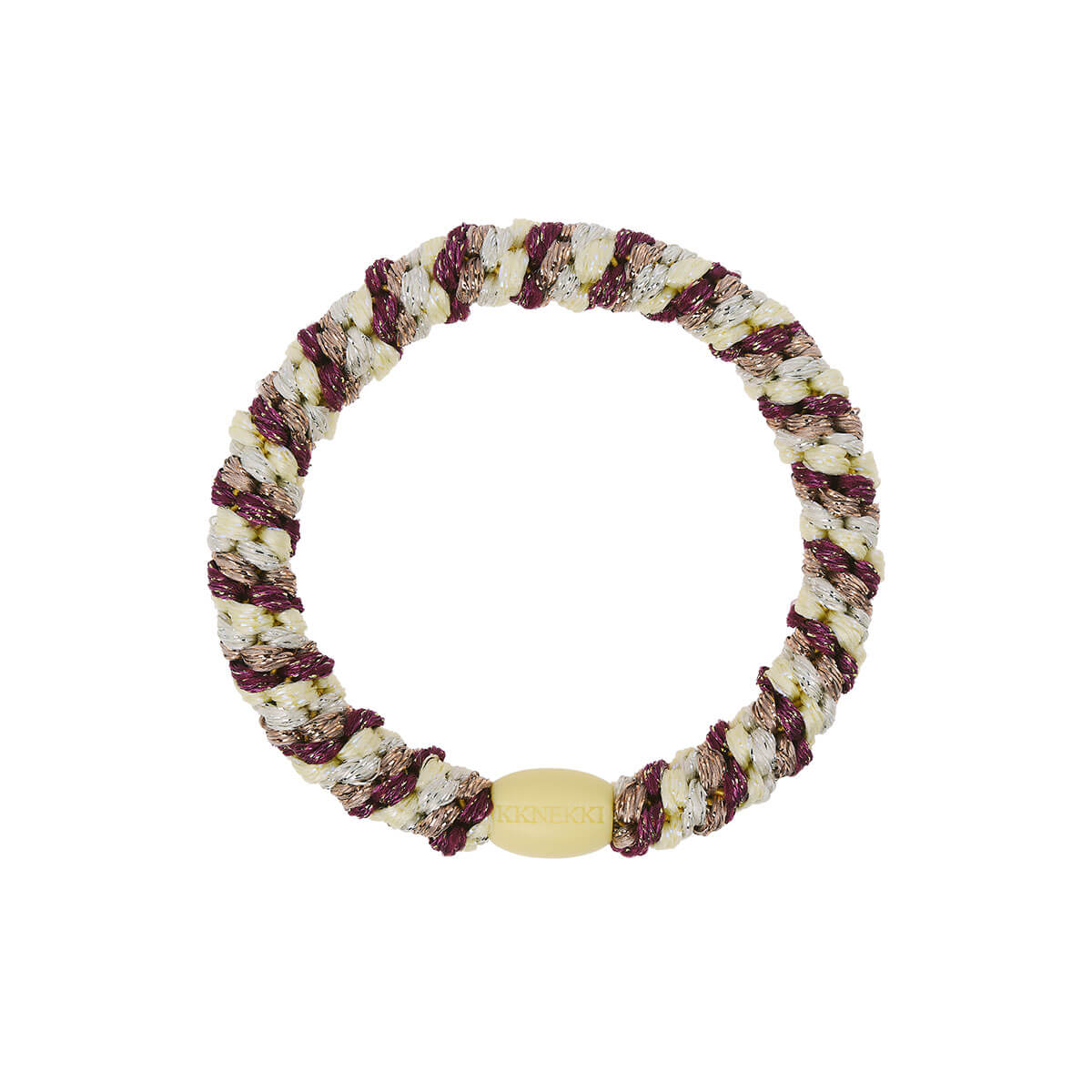 Kknekki Snag Free Hair Band in Grape Yellow Mix by Bon Dep