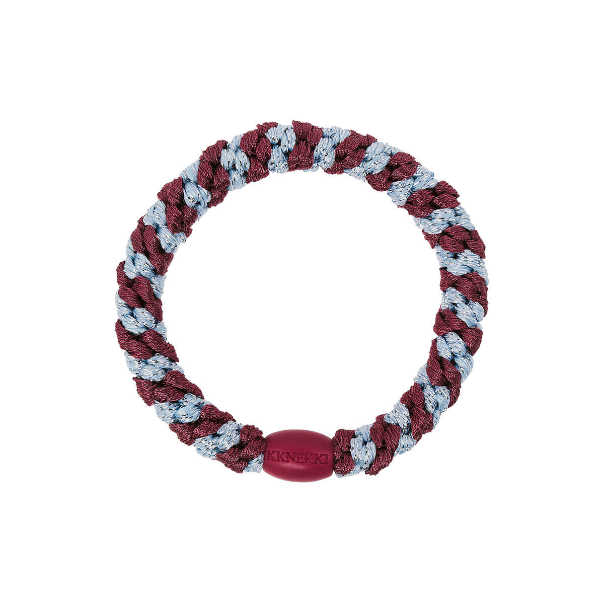 Kknekki Snag Free Hair Band in Rosewood Seablue Glitter by Bon Dep