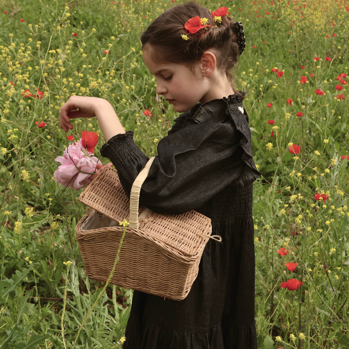 新品BONJOUR DIARY Ibiza dress black denim Ibiza Dress in Black Denim by Bonjour – Junior Edition