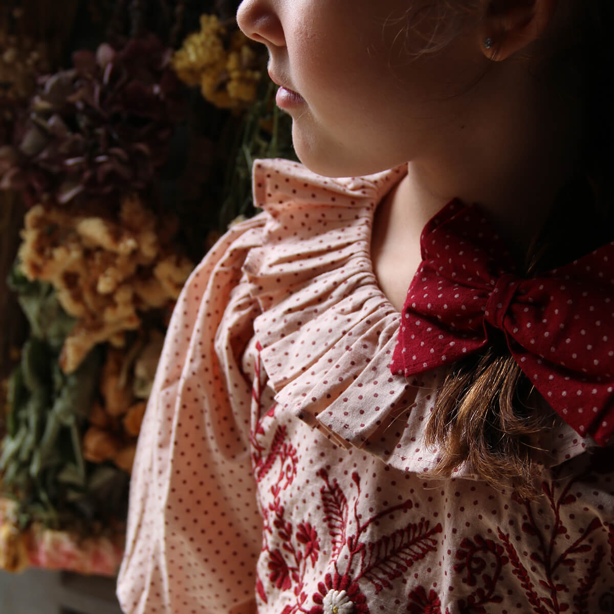 Iris Tunique in Pink Dot Print | Bonjour | Junior Edition