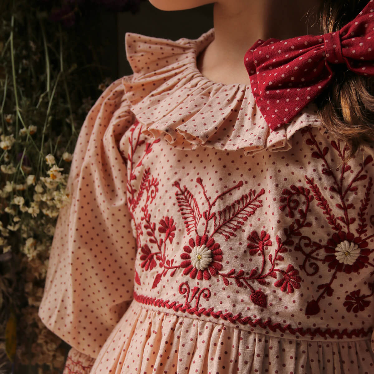 Iris Tunique in Pink Dot Print | Bonjour | Junior Edition