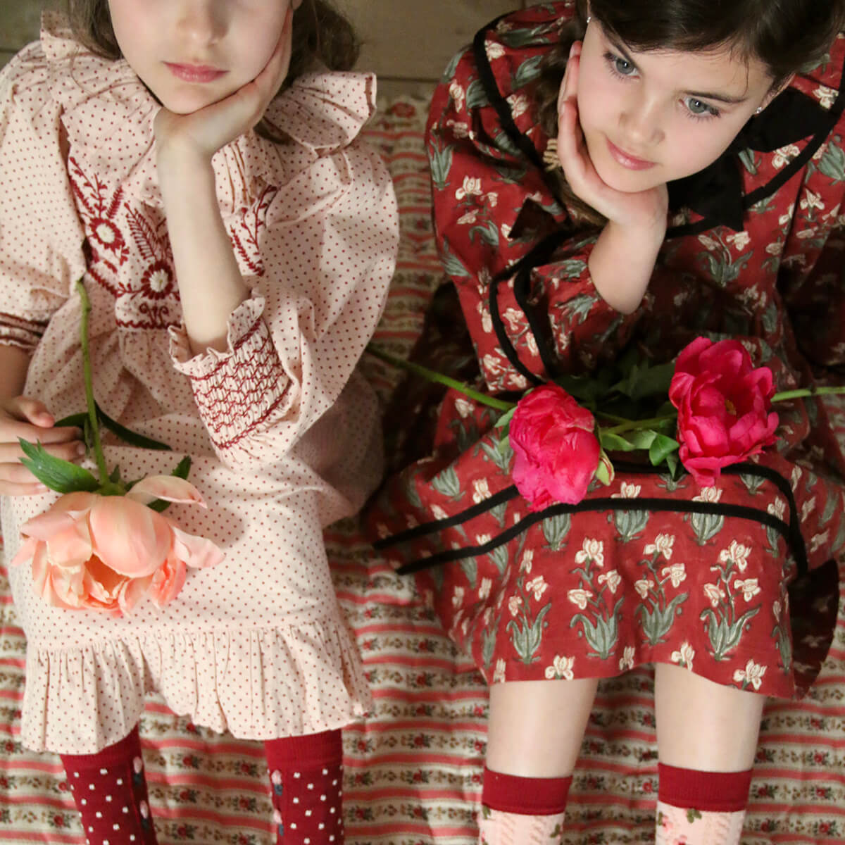 Iris Tunique in Pink Dot Print | Bonjour | Junior Edition