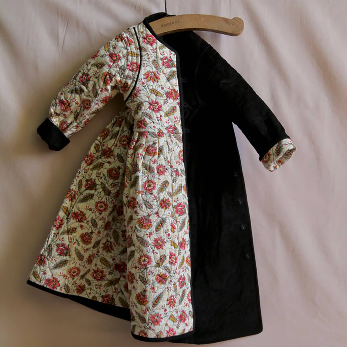 Reversible Dress Coat in Aline Print by Bonjour – Junior Edition