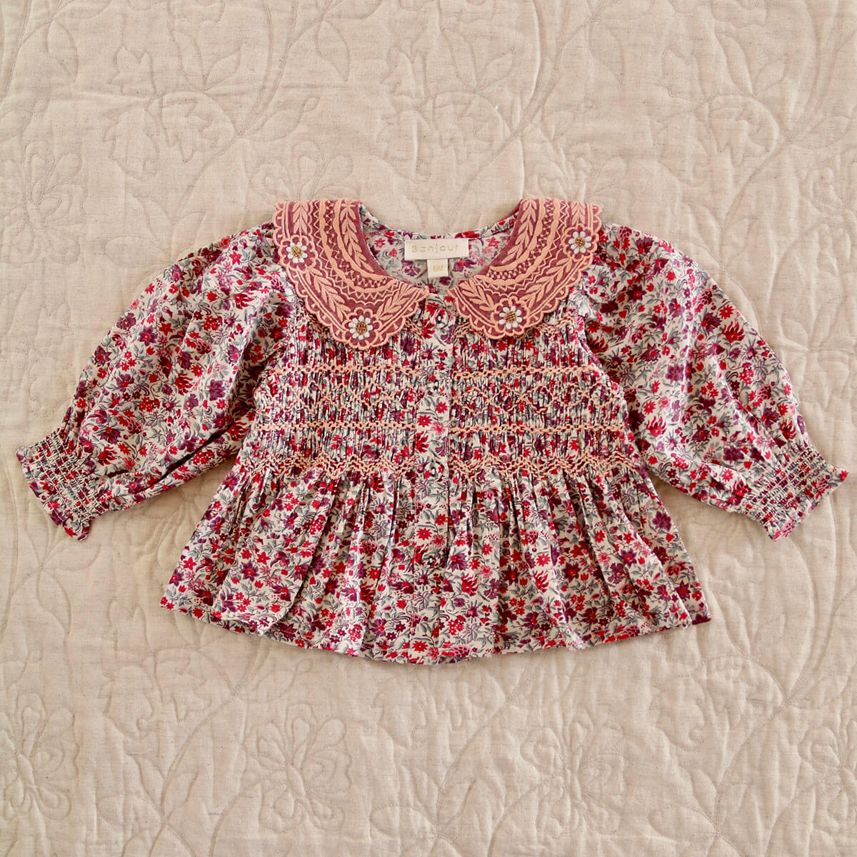 Baby Blouse in Flower Fields by Bonjour