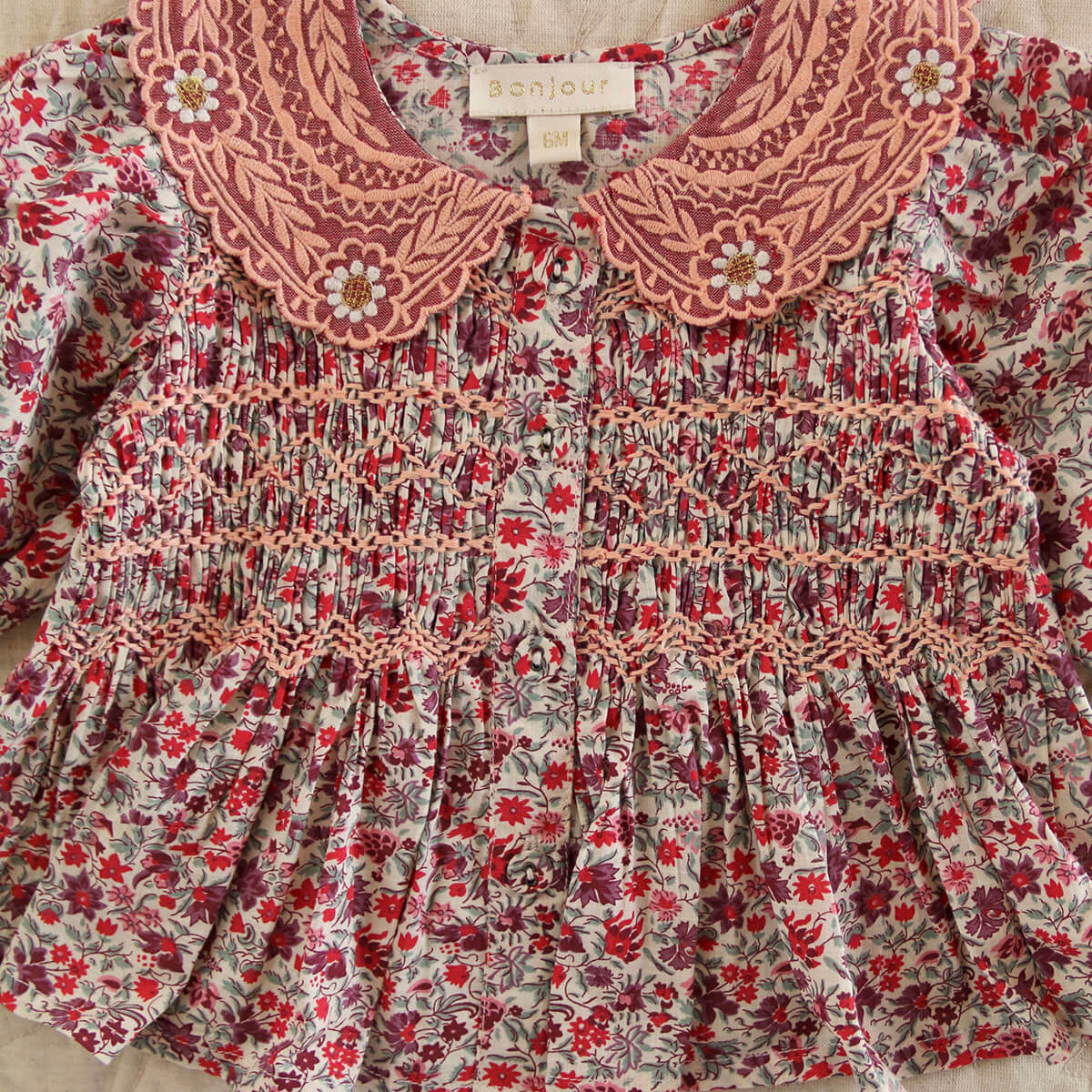 Baby Blouse in Flower Fields by Bonjour