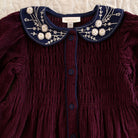 Blouse in Burgundy Corduroy by Bonjour