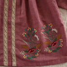 Embroidered Tunique in Red Chambray by Bonjour