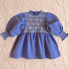 EXCLUSIVE Handsmock Blouse in Blue Chambray by Bonjour