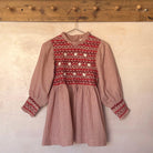 EXCLUSIVE Handsmock Blouse in Nude Check by Bonjour