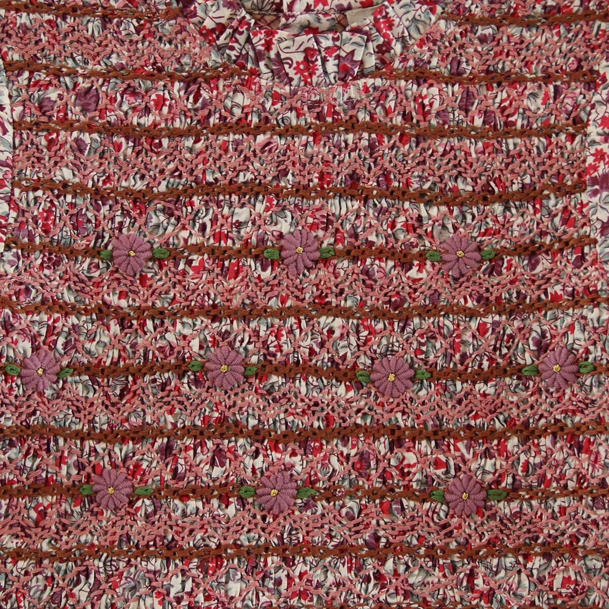 Handsmock Blouse in Flower Fields by Bonjour