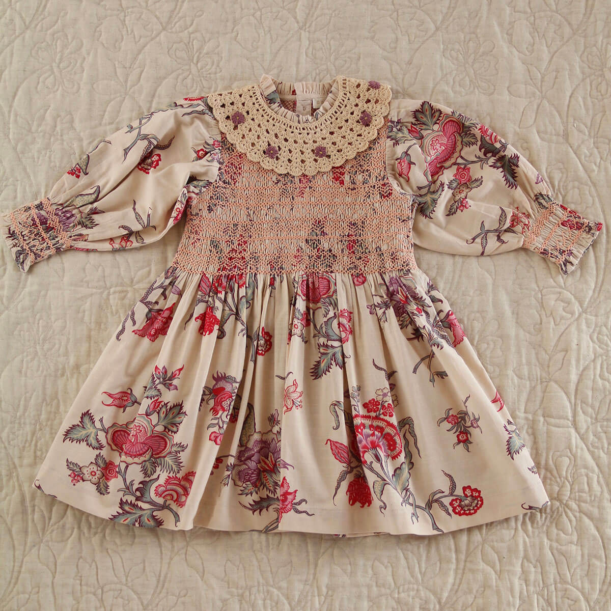 Handsmock Dress in Vence Floral by Bonjour