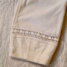 Pants in Ivory Corduroy by Bonjour