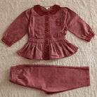 Pyjama Set in Red Chambray by Bonjour