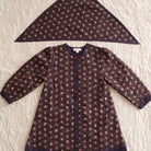 Quilted Dress Coat With Scarf in Little Bouquet by Bonjour