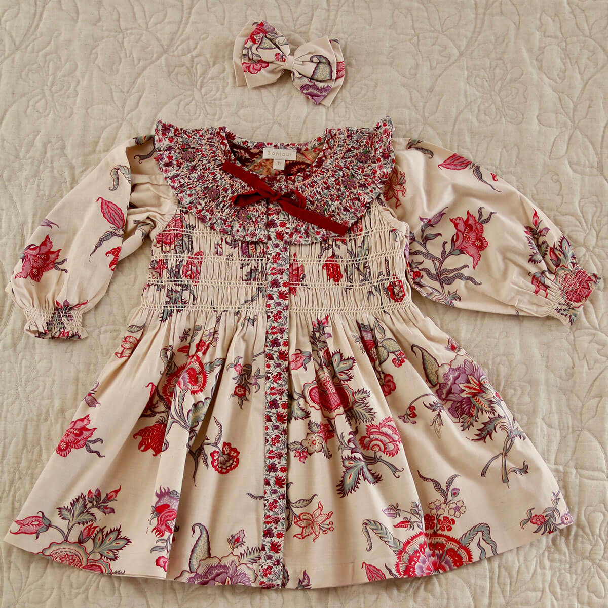 Tunique With Hair Clip in Vence Floral by Bonjour