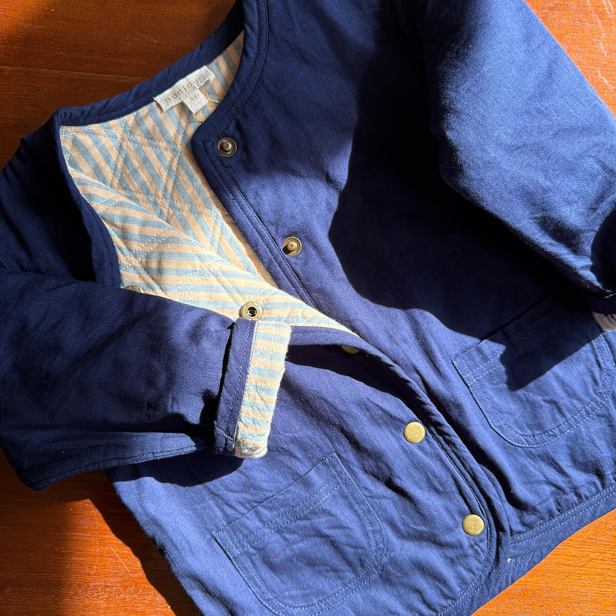 EXCLUSIVE Quilted Jacket in Navy by Bonjour