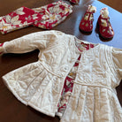 EXCLUSIVE Reversible Quilted Jacket in Gaughin Flowers Print by Bonjour