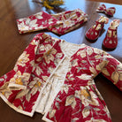 EXCLUSIVE Reversible Quilted Jacket in Gaughin Flowers Print by Bonjour