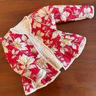 EXCLUSIVE Reversible Quilted Jacket in Gaughin Flowers Print by Bonjour