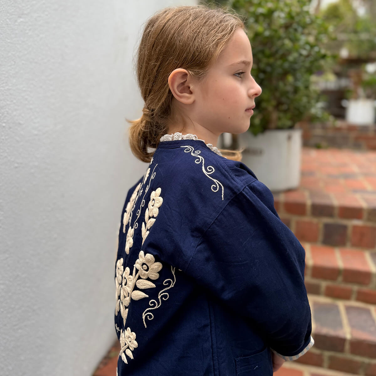 EXCLUSIVE Quilted Jacket in Navy by Bonjour