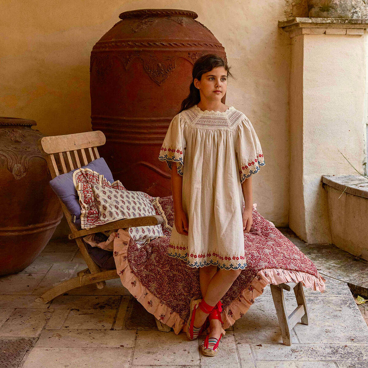 Butterfly Dress in Natural by Bonjour
