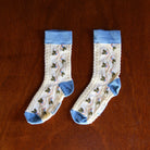 Farandole Flower Socks in Blue by Bonjour