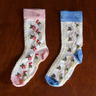 Farandole Flower Socks in Pink by Bonjour