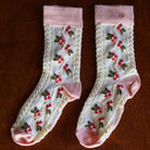 Farandole Flower Socks in Pink by Bonjour