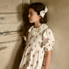 Handsmock Apron Dress in Garden Flowers Print by Bonjour