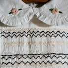 Handsmock Apron Dress in Natural Check by Bonjour