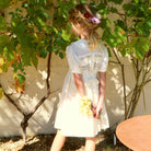 Handsmock Apron Dress in Natural Check by Bonjour