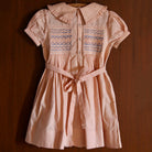Handsmock Apron Dress in Pink Check by Bonjour