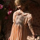 Handsmock Apron Dress in Pink Check by Bonjour