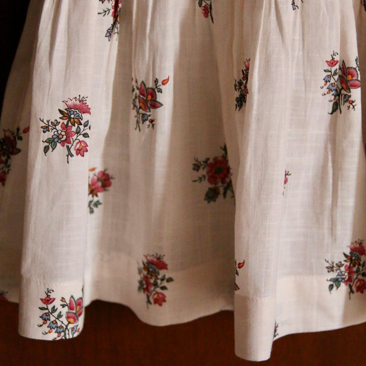 Handsmock Blouse in Garden Flowers Print by Bonjour